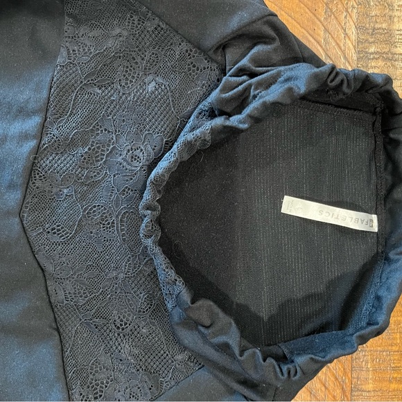 Fabletics Black Lace Accent Sweatshirt - Picture 4 of 7
